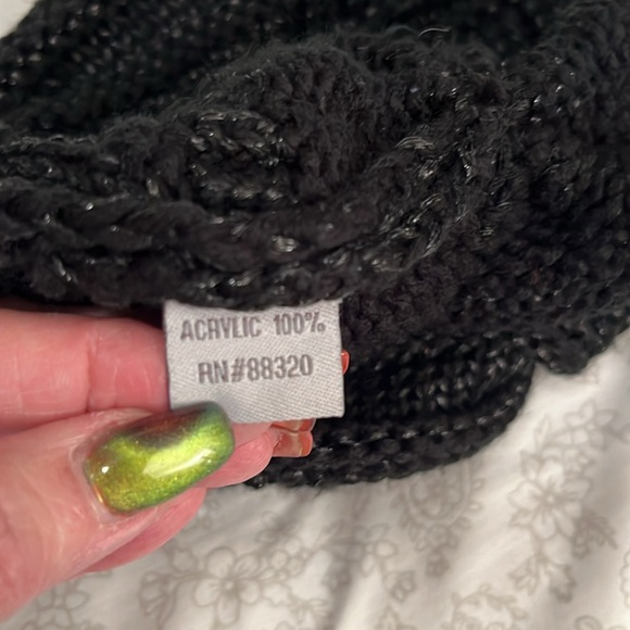 C.C Black Knit Beanie - Picture 5 of 6